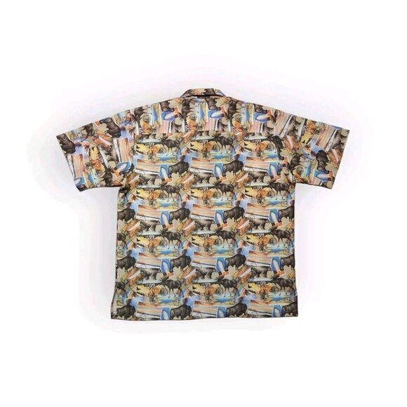 Vintage Yellowstone General Stores Button Up Shirt‎ Short Sleeve Mens Large - Picture 2 of 9